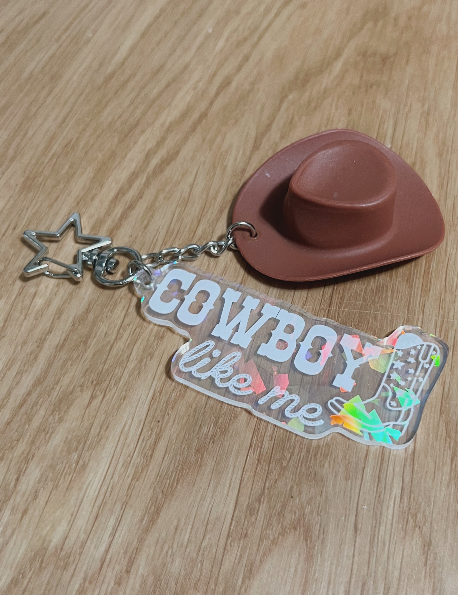 COWBOY LIKE ME KEYCHAIN