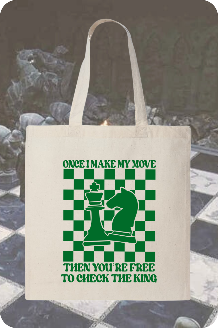 CHECK THE KING Tote